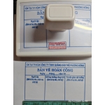 Dấu hoàn công 14x9 cm liền mực nguyên hộp