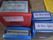 Làm mộc dấu tên chức danh công ty | Lê Giang