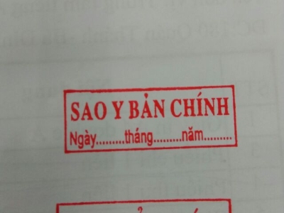 Hướng dẫn các nguyên tắc đóng dấu bản sao y bản chính