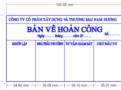 Quy định về kích thước của con dấu hoàn công bạn nên biết