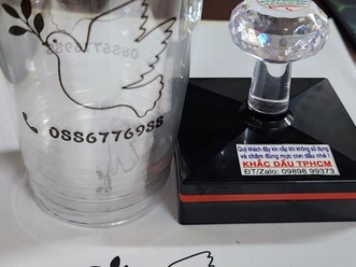 Khắc con dấu in ly cafe lấy ngay trong ngày I Chất lượng cao, giá hợp lý