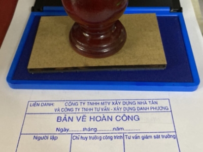 Khắc dấu bản vẽ hoàn công giá rẻ | Làm mộc uy tín | Lấy ngay sau 10p