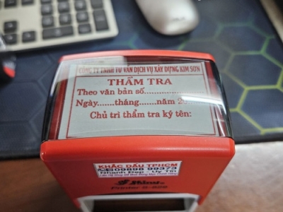 Khắc dấu thẩm tra - thẩm định giá rẻ không nên bỏ qua