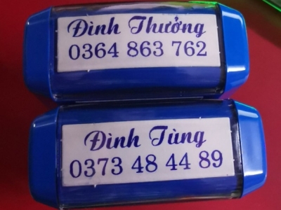 Làm Con Dấu Tên Kèm Số Điện Thoại: Giải Pháp Tiện Lợi, Giao Nhanh TPHCM