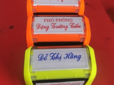 Làm mộc dấu tên lấy liền - Cam kết chất lượng, cam kết giá rẻ