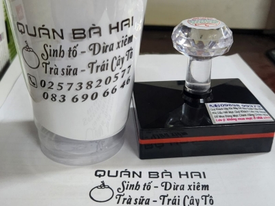 Làm Con Dấu In Ly Giấy - Chất Lượng, Nhanh Chóng 