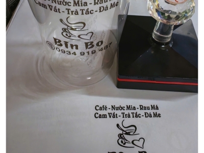 Con Dấu In Logo Lên Ly Trà Sữa - Khắc Nét, Lấy Liền TPHCM