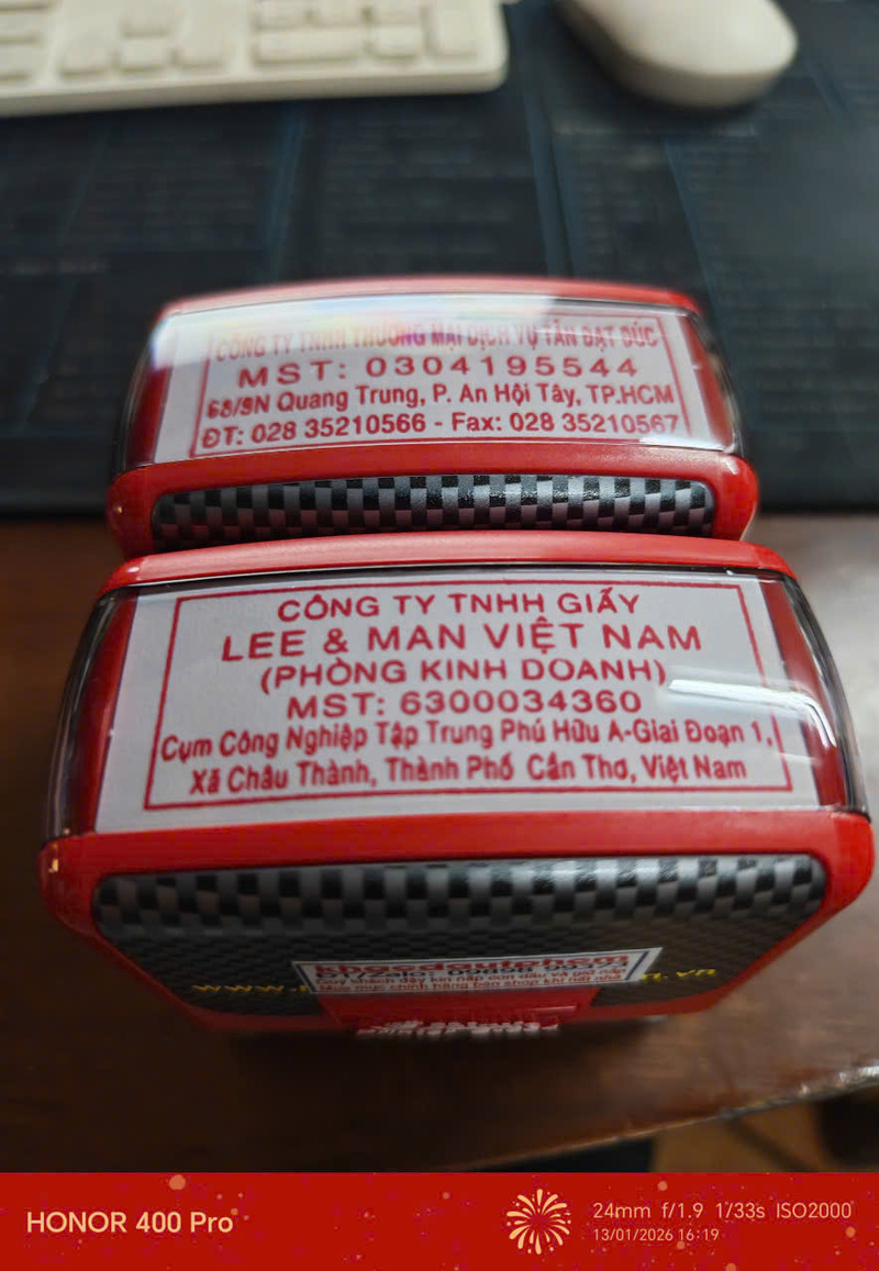 dấu vuông doanh nghiệp