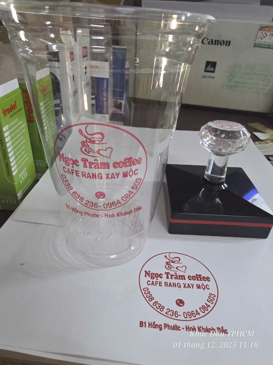 quy trình in ly bao bì cho quán mới mở